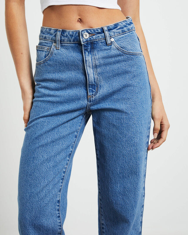 A 94 High Straight Petite Jeans Debbie Blue, hi-res image number null