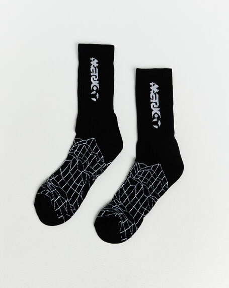 New Future Jacquarded Socks Black