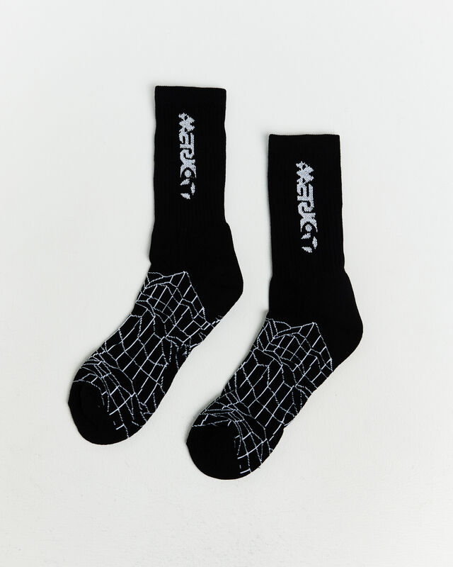 New Future Jacquarded Socks Black, hi-res image number null