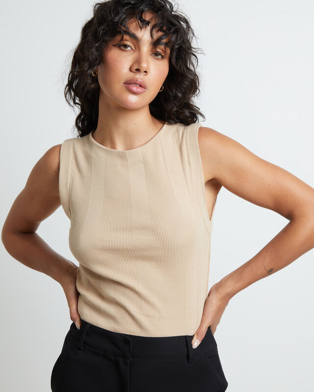 Frenchie 90s Top in Oat, hi-res image number null