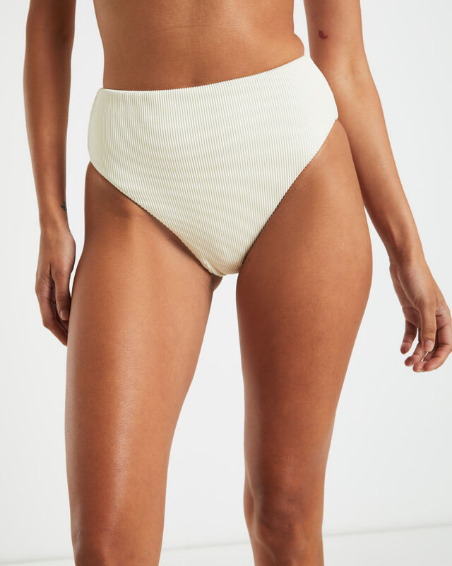 Rib High Waisted Bottoms in Almond, hi-res image number null