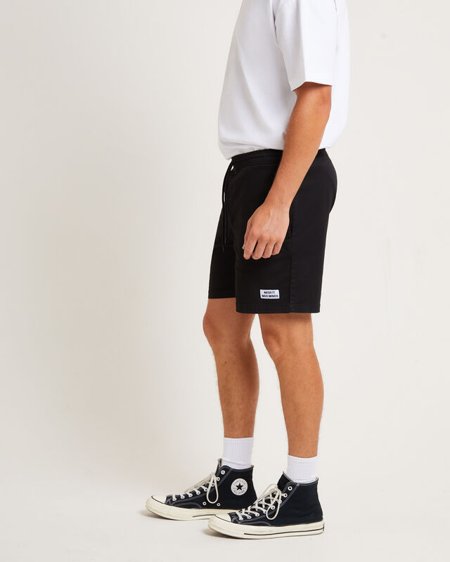 Cotton Suspended Particle 17" Shorts in Black, hi-res image number null
