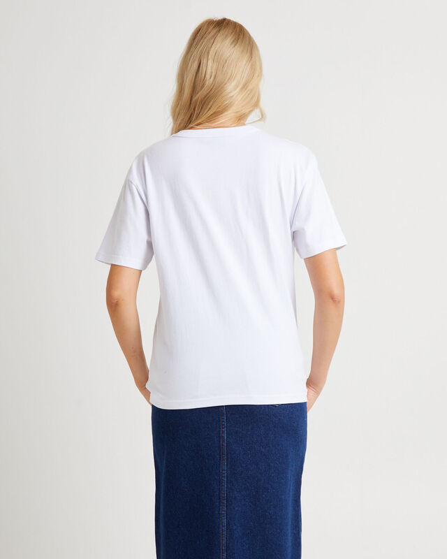 Signature Relaxed T-Shirt Optic White, hi-res image number null