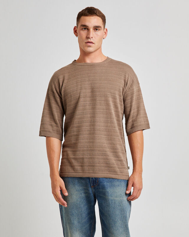 Geo Knit Short Sleeve T-Shirt, hi-res image number null