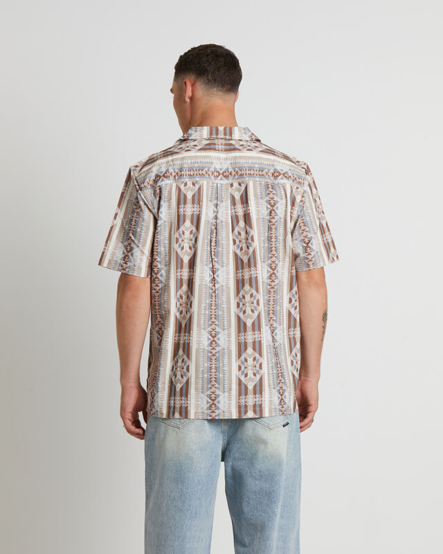 Resort Short Sleeve Shirt in Taurus Stripe, hi-res image number null