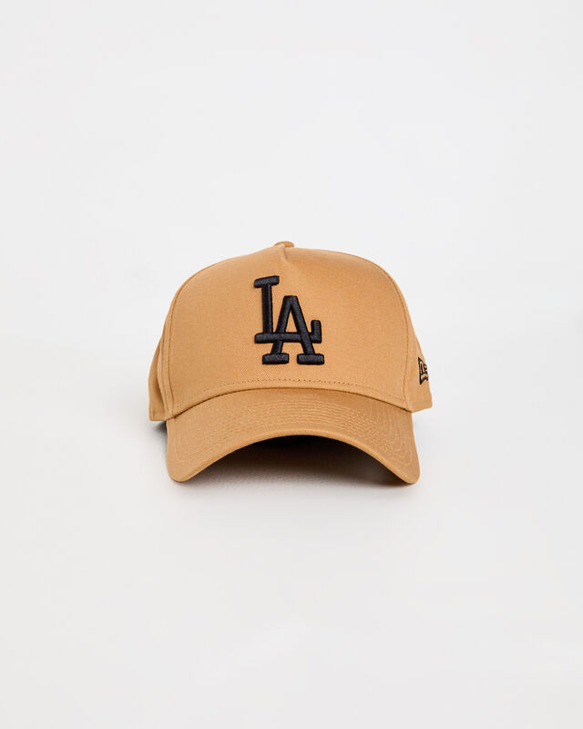 9Forty A-Frame LA Dodgers Cap in Wheat, hi-res image number null
