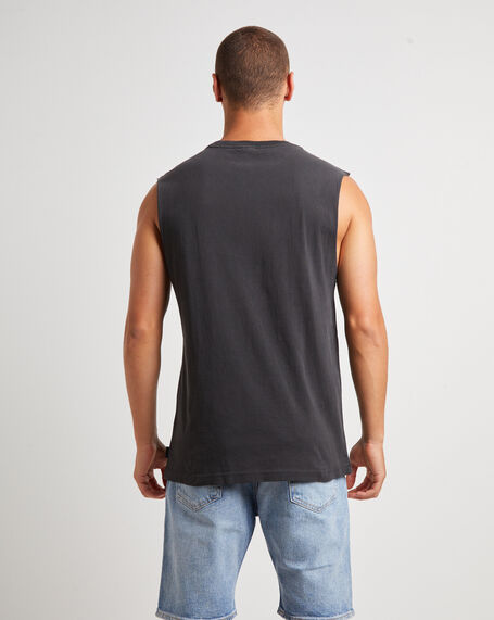 Gritter Muscle Tee in Black