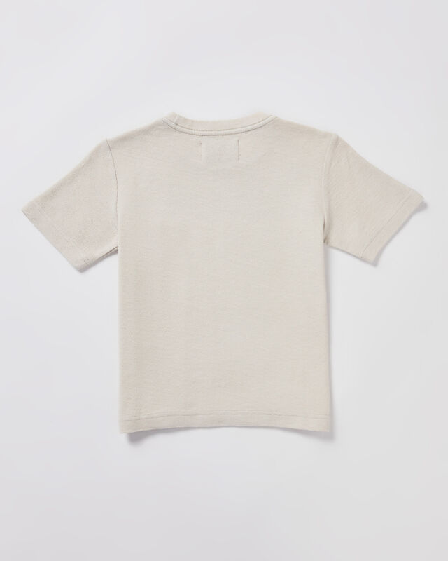 Boys Ramona Linen Short Sleeve T-Shirt in Chalk, hi-res image number null