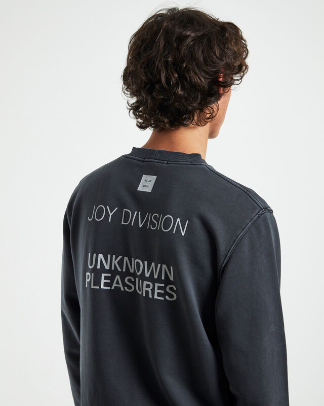 Joy Division Unknown Pleasures Crew Black, hi-res image number null