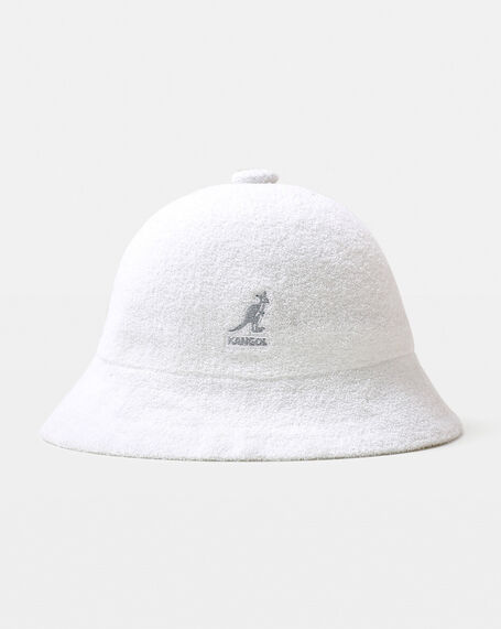 Bermuda Casual Bucket Hat White