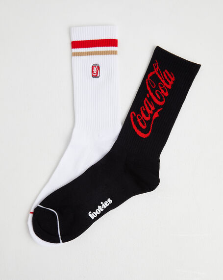 Coke Can Sneaker Socks 2 Pack