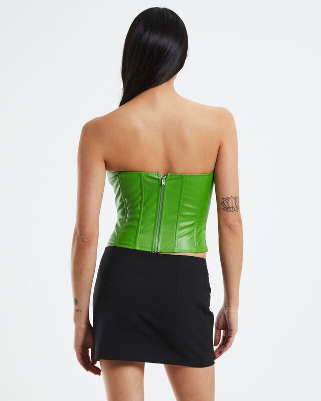 Piper Curved Edge Corset Green, hi-res image number null