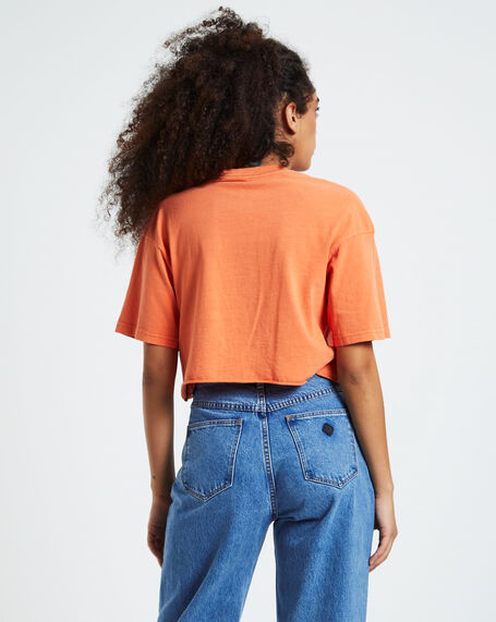 HWC Phoenix Suns Vintage Crop T-Shirt Faded Orange