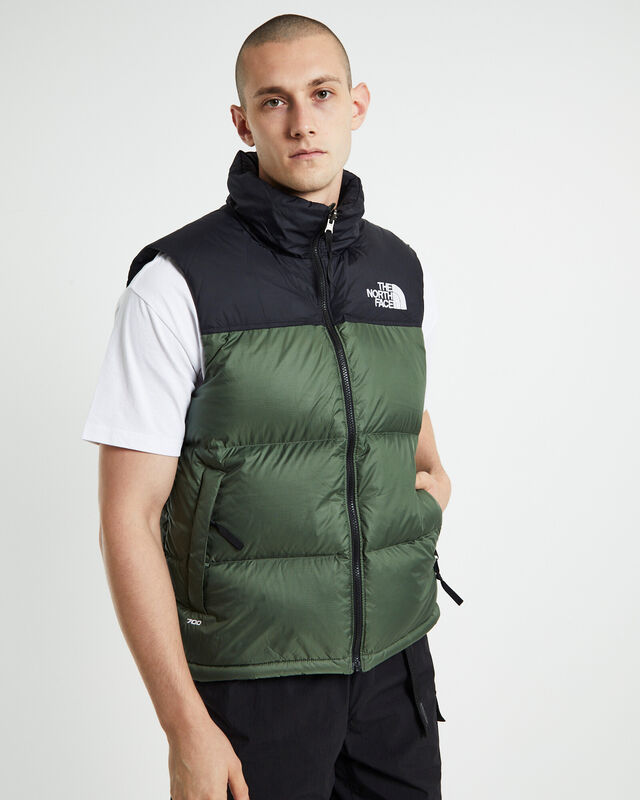 96 Retro Nuptse Vest Thyme Green, hi-res image number null