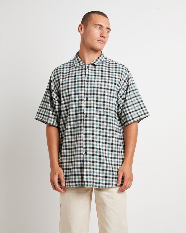 West Is Best Short Sleeve Shirt in Green, hi-res image number null