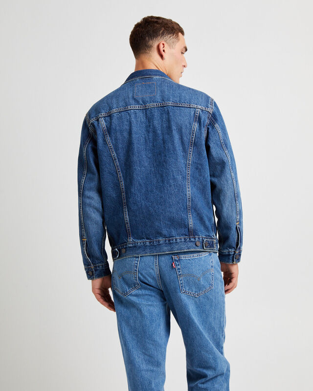 Relaxed Fit Trucker Denim Jacket Waterfalls, hi-res image number null