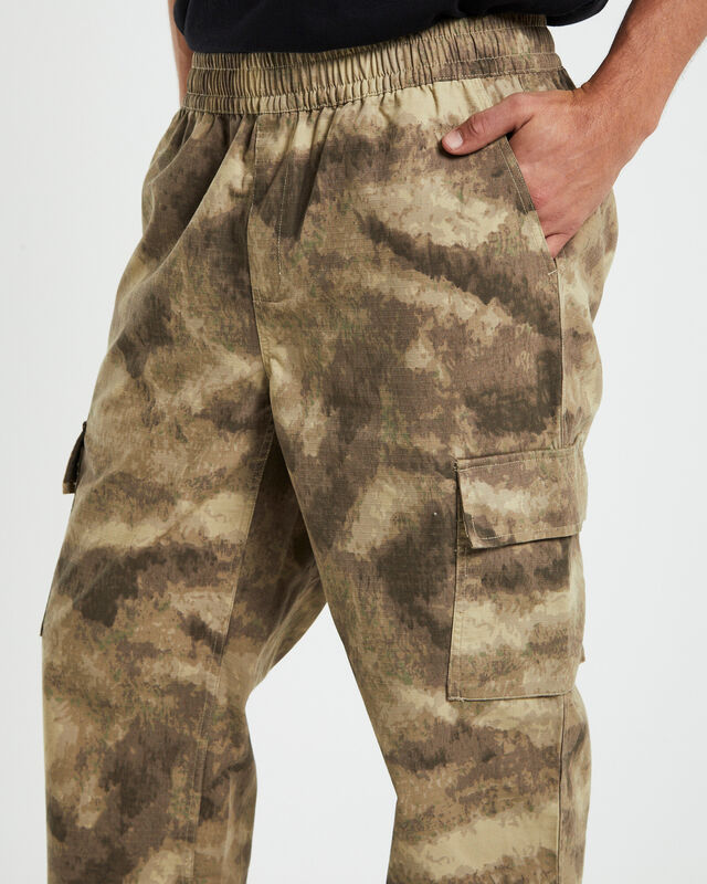 Abstract Camo Cargo Pants, hi-res image number null