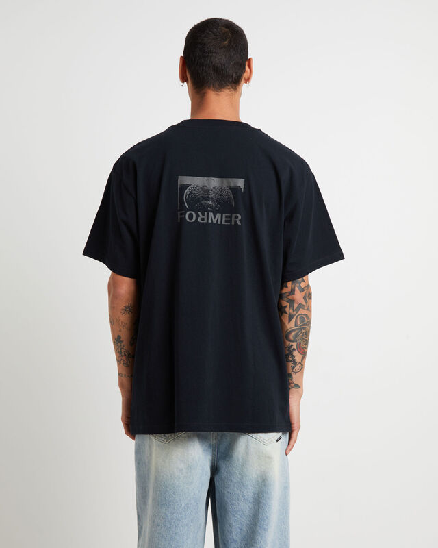Collision Crux Short Sleeve T-Shirt in Black, hi-res image number null