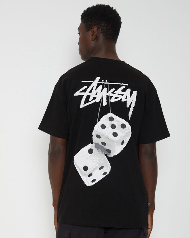 Fuzzy Dice Heavyweight Short Sleeve T-Shirt in Black, hi-res image number null