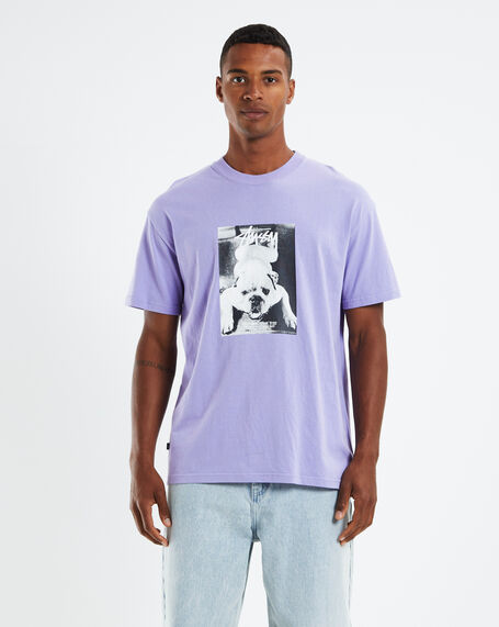 Bulldog Short Sleeve T-Shirt Pigment Washed Violet