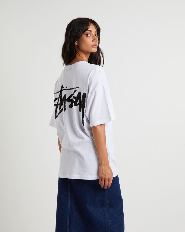 Bigger Stock Relaxed T-Shirt in White, hi-res image number null