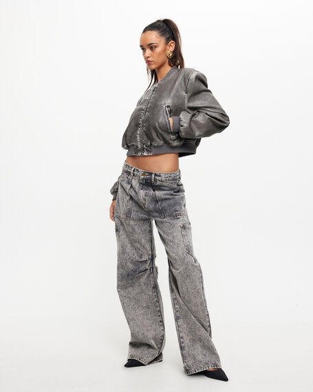 Miami Vice Jeans in Stone Grey