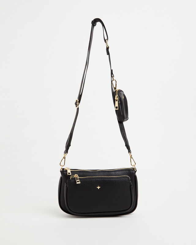 Marmont Double Pouch Cross Body Bag in Black, hi-res image number null