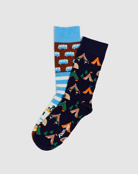 Camping Socks 2 Pack Assorted