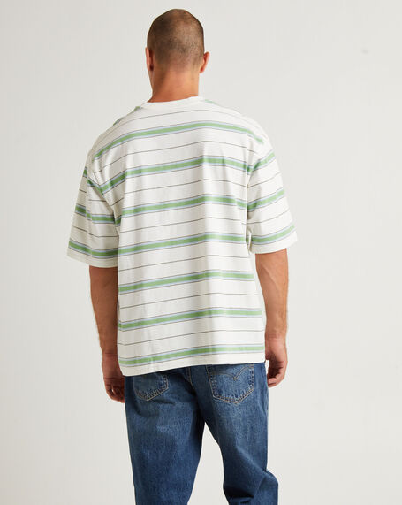 Short Sleeve Workwear T-Shirt Stanlee Strip Egret