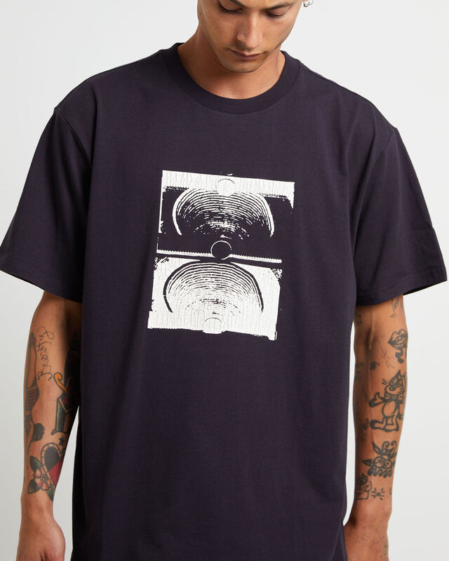 Cracked Crux Short Sleeve T-Shirt in Navy, hi-res image number null