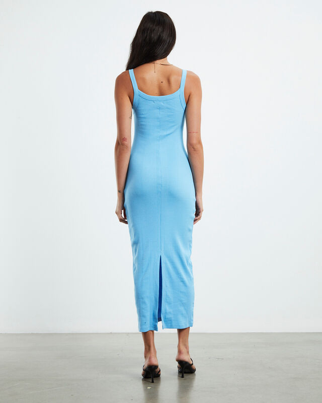 Frenchie Rib Dress Sport Blue, hi-res image number null
