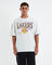 Underscored OS T-Shirt Los Angeles Lakers White Marle
