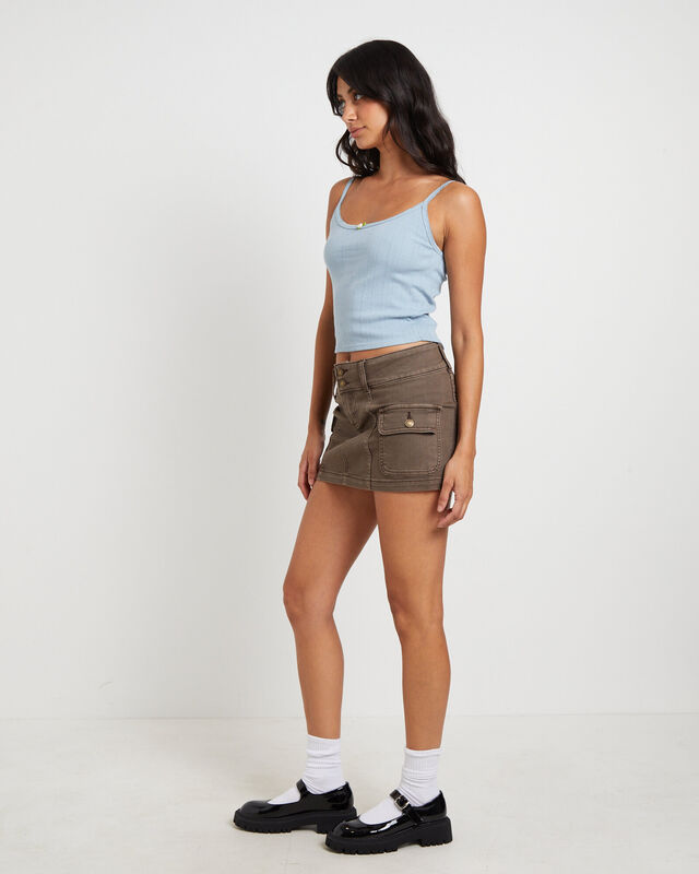 Thrills Pointelle Tank Top in Powder Blue, hi-res image number null
