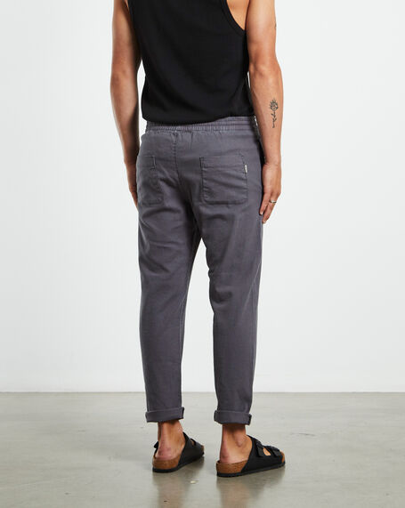 Brody Linen Pants Charcoal Grey