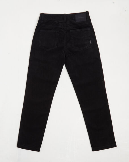 Teen Boys Switch Cord Pants in Dusty Black