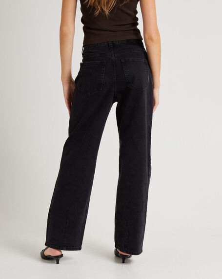 Coco Relaxed Jeans French Black