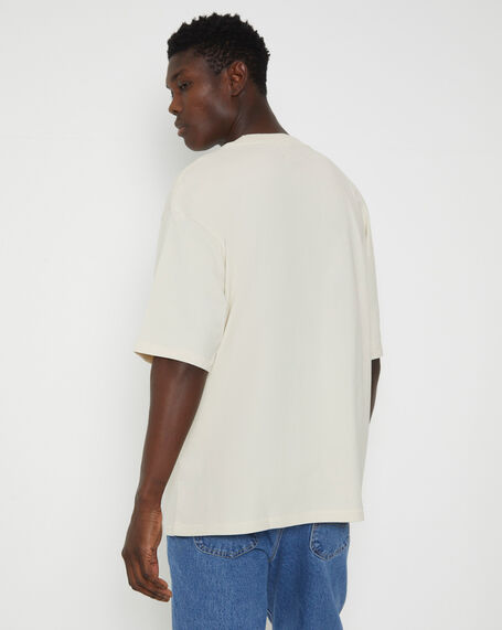 Revival Slacker Short Sleeve T-Shirt in Ecru