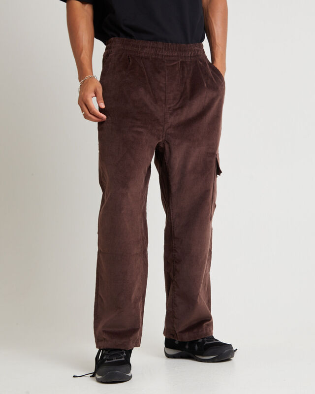 Utility Cord Easy Pants Coal Brown, hi-res image number null