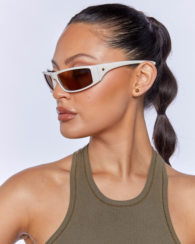 Tempo Sunglasses Ivory Brown Mono, hi-res image number null