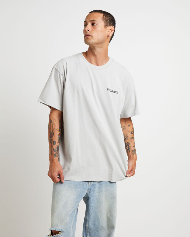 Collision Crux Short Sleeve T-Shirt in Concrete Grey, hi-res image number null