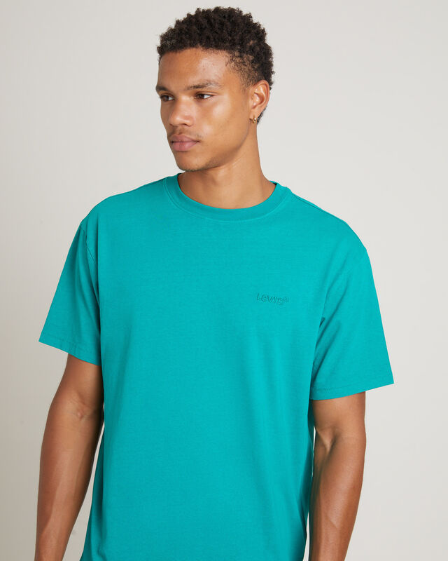 Red Tab Vintage Short Sleeve T-Shirt in Sporting Green, hi-res image number null