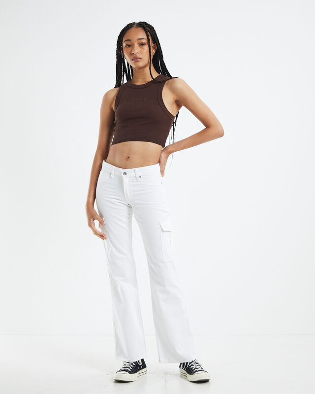A 99 Low Boot Cargo Pants Marshmellow White, hi-res image number null