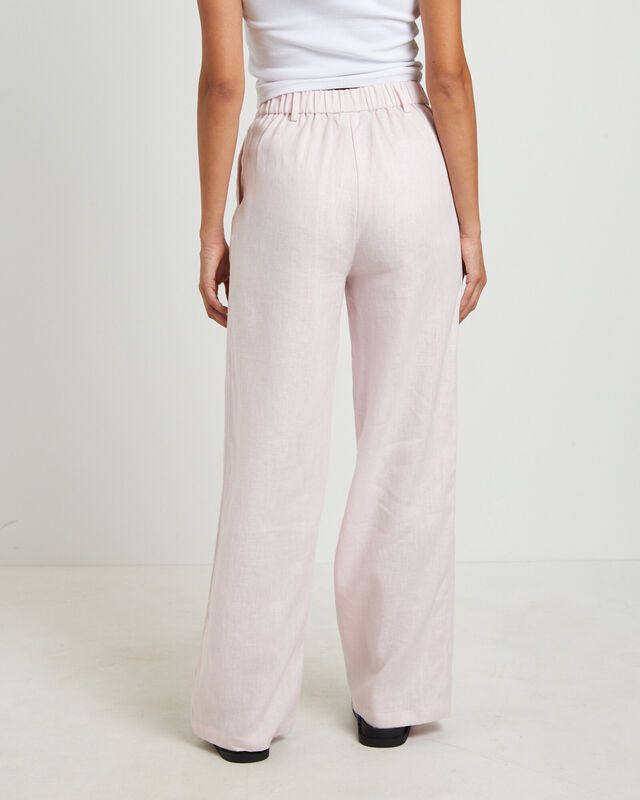 Jemimah Linen Trousers in Fairy Floss, hi-res image number null