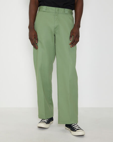 852 Pants in Washed Jade Green