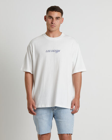 Gargoyle Baggy Short Sleeve T-Shirt in Vintage White
