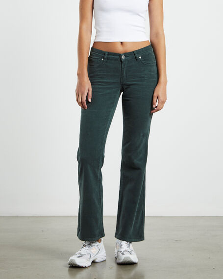 A 99 Low Boot Jeans 90's Green Cord