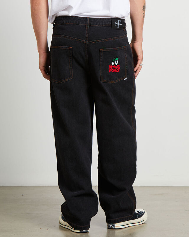 Spencer Project Teen Boys Wide Y2K Jeans - Black