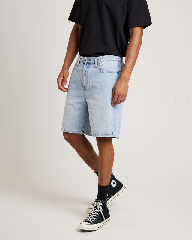 95 Baggy Denim Shorts in Six Days Blue, hi-res image number null