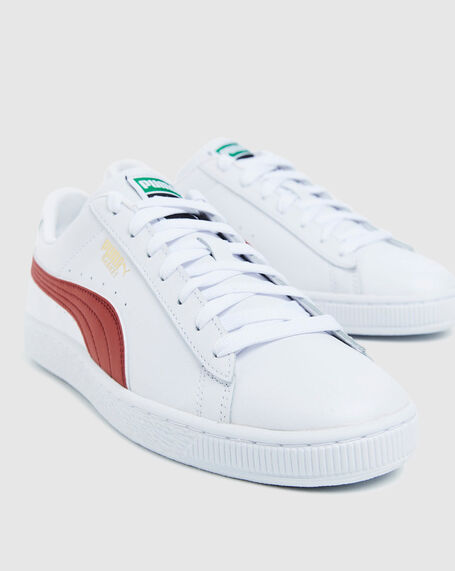 Basket Classic Sneakers White/Chilli Red