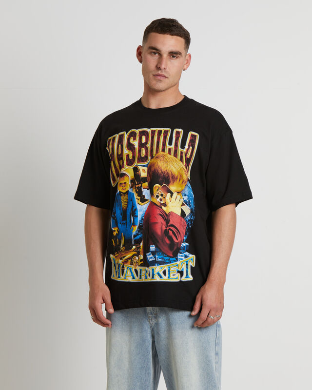 Hasbulla Rap Short Sleeve T-Shirt in Black, hi-res image number null